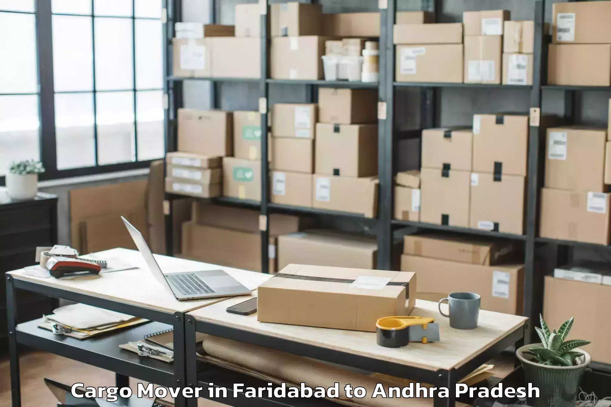 Book Faridabad to Srikalahasti Cargo Mover Online